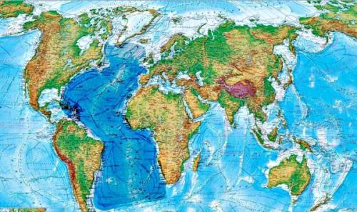 Атлантический океан. Глубина максимальная, средняя преобладающая, моря, площадь, характеристика, ресурсы