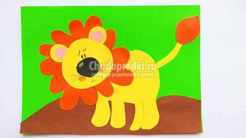 Как сделать льва из бумаги. Детские поделки. Лев из бумаги. ТОП — 30 идей. Аппликация из бумаги «Львенок». Пошаговый мастер-класс с фото