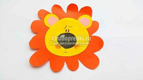 Как сделать льва из бумаги. Детские поделки. Лев из бумаги. ТОП — 30 идей. Аппликация из бумаги «Львенок». Пошаговый мастер-класс с фото