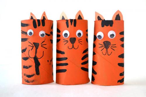 Поделки на Новый год Тигра. Поделка Тигр на Новый 2022 год своими руками (мастер классы)