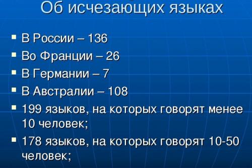 Факты о языке. Языки мира — интересные факты