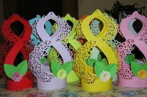 Подарок учителю на 8 Марта своими руками. Поделки на 8 Марта 2022 своими руками
